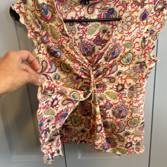 Hot Kiss Brand Boho style top. Size S. Bin 8 - Picture 6 of 6